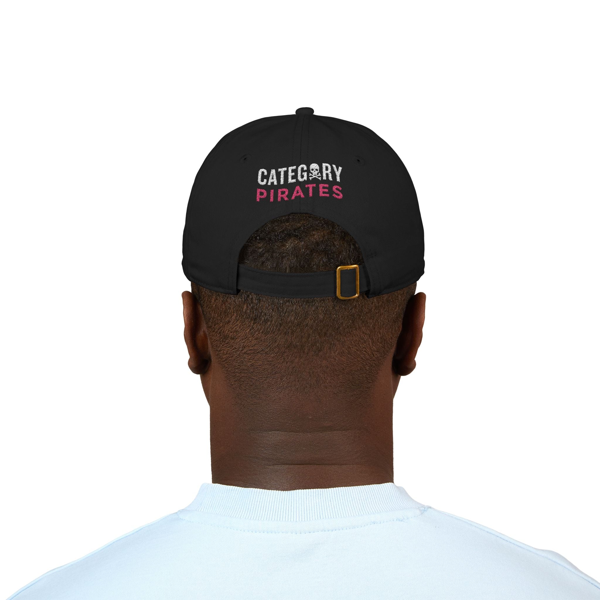 Pirate Skull Baseball Cap – Embroidered "Category Pirates" Organic Hat