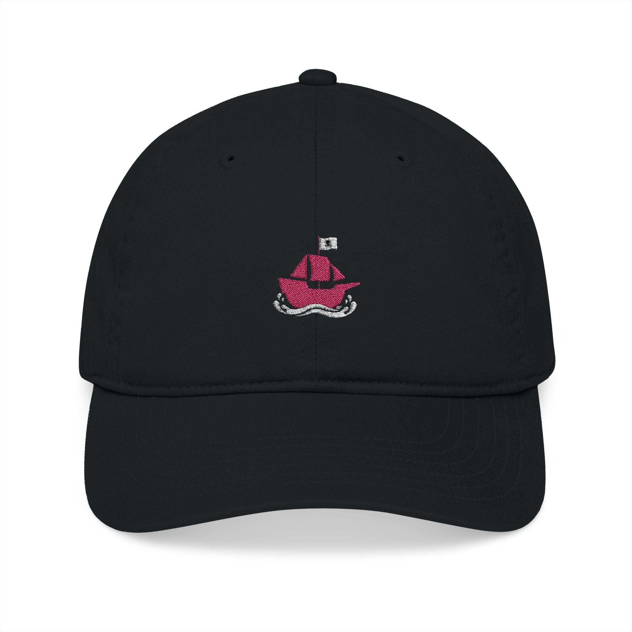 Pirate Skull Baseball Cap – Embroidered "Category Pirates" Organic Hat