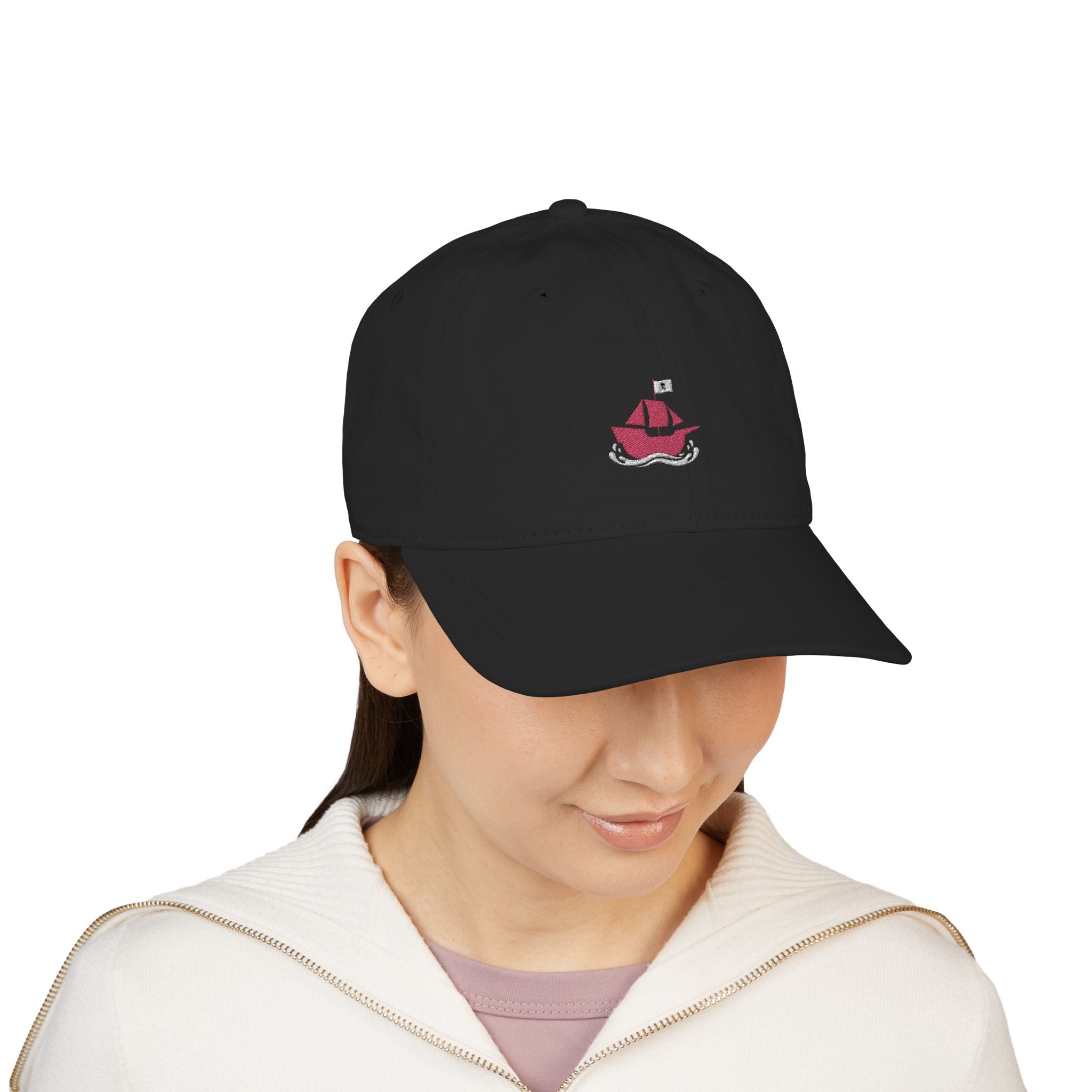 Pirate Skull Baseball Cap – Embroidered "Category Pirates" Organic Hat